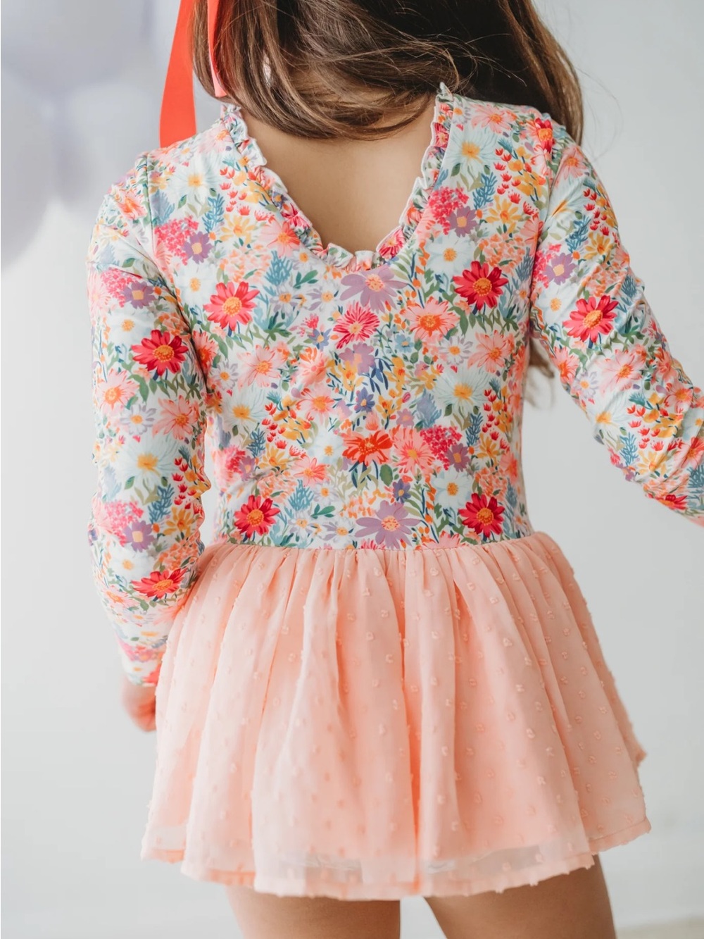 Cheeky Plum Farrah Leotard - Wildflower Waltz - Long Sleeve - Picture 7 of 7